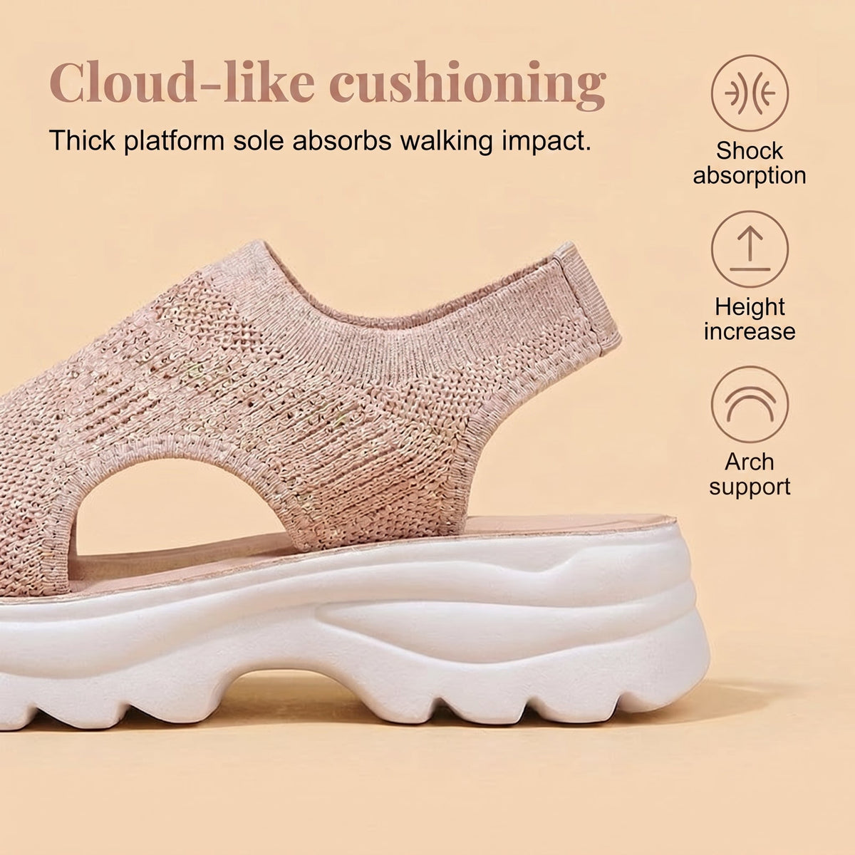 👡🔥 Women's Breathable Mesh Platform Sandals – Lightweight, Breathable, and Comfortable ✨